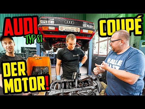 Wir ÖFFNEN den Motor! - Audi Coupé GT - Björn WIRFT ein Auge drauf!