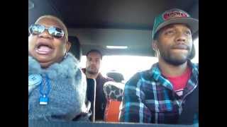 Riding in the car with comedian Luenell and actor Jocko Sims