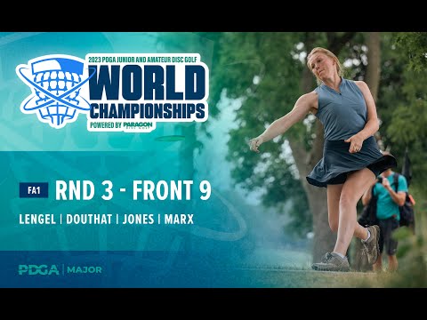 2023 PDGA Amateur and Jr Worlds | FA1 R3F9 Lead Card | Lengel, Douthat, Jones, Marx