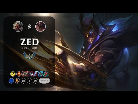 Zed Mid vs Malphite - EUW Challenger Patch 13.6