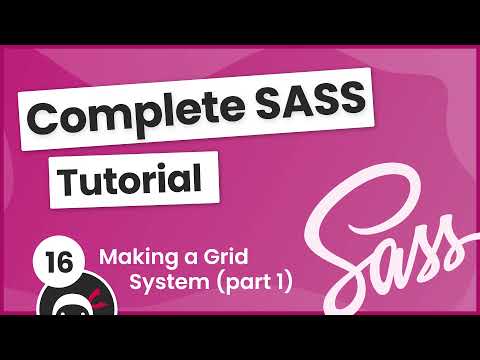 SASS Tutorial build your own CSS library 16 Making a Grid System part 1