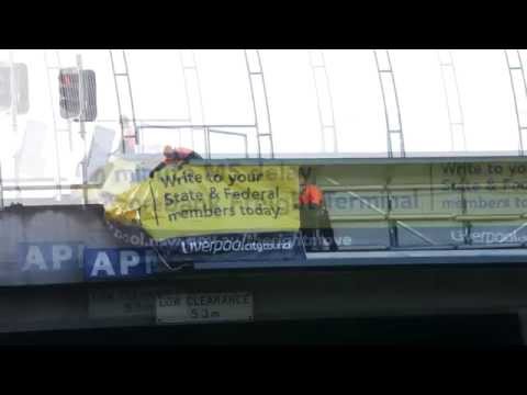 Installation of No Intermodal Billboard