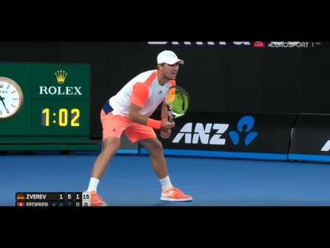 Roger Federer vs. Mischa Zverev Australian Open 2017 Highlights HD