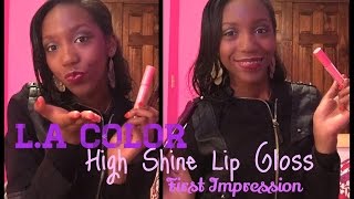 L.a. Color High Shine Shea Butter Lip Gloss - First Impression