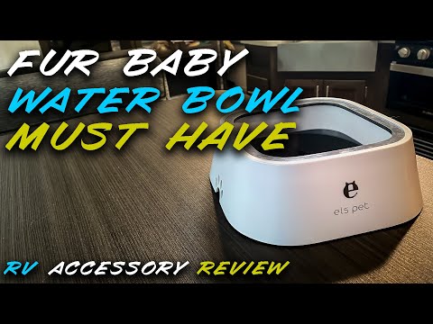 Water Bowl For Your Pet - RV Accessory Must Have For Your Dog and Cat