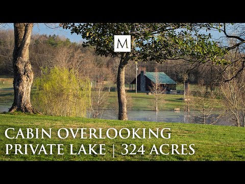 Cabin overlooking 9 acre lake on Leipers Creek Road