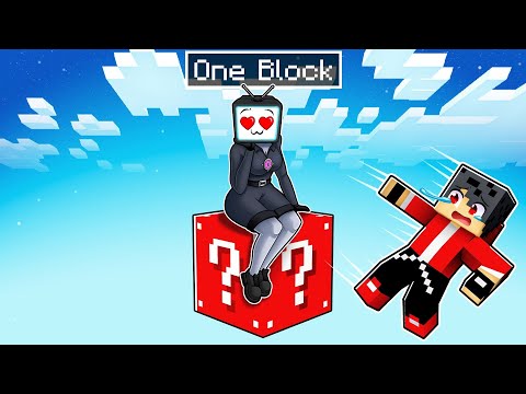 Cobey - LOCKED On ONE LUCKY BLOCK With TV WOMAN!