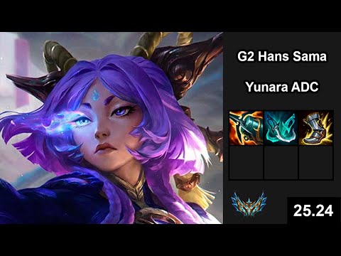 G2 Hans Sama (Yunara) vs (Kai'Sa) - EUW Challenger - Patch 25.24
