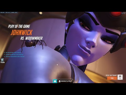 POTG! TOP 500 DPS PLAYER SHOWING INSANE WIDOWMAKER - IDDQD WIDOW GAMEPLAY OVERWATCH 2