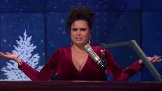 Joy Taylor in a red velvet dress ft. Alex Curry (12-24-21)