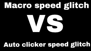 Macro speed glitch VS auto clicker speed glitching comparison in da hood (MY OPINION