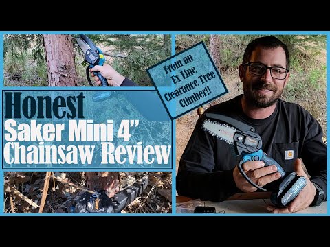 Saker Mini Electric Chainsaw Unboxing and Review!