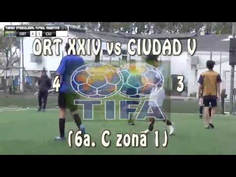 4 ORT XXIV vs CIUDAD V 3 - 6ª  C zona 1 - 28/08/2016