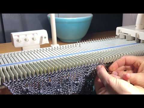 Beginners Tuck stitch scarf for Brother KX 350 or Silver Reed LK 150 Knitting Machine