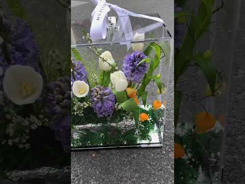 Suitcase Transparent Acrylic Flower Box