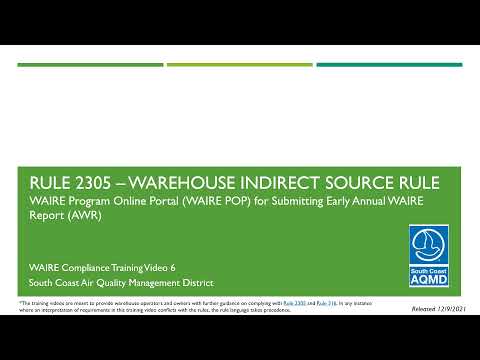 WAIRE Compliance Training Video #6: WAIRE POP (Revised 12/15/2021)