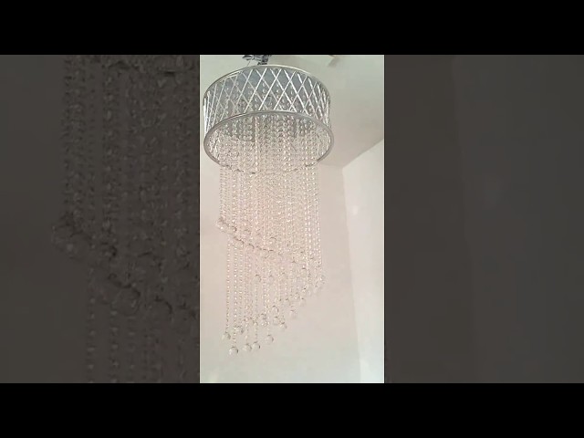 Vídeo relacionado con Guirnalda de cristales de lágrima de 12 hebras, 38 mm/55 mm colgante de lámpara de araña de cristal cadena para decoración transparente GOLDENHAITAI