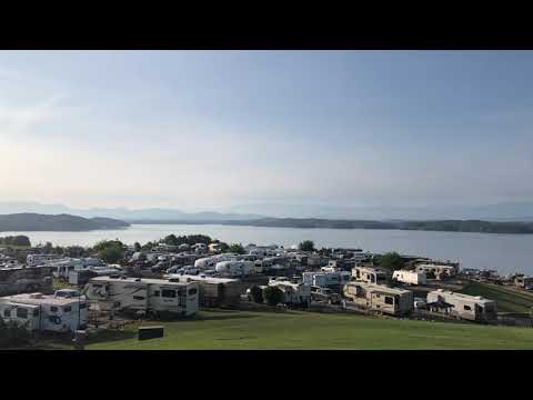 Hillside view of the campground.