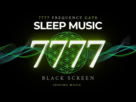 Black Screen Sleep Music •  ATTRACT ABUNDANCE - 7777 Gate | Inspiro Music