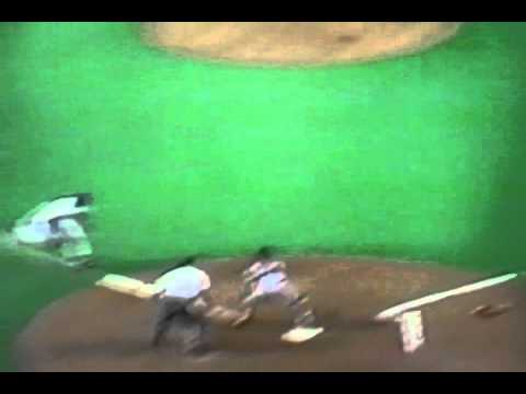 Royals' Bo Jackson Breaks Indians' Rick Dempsey's Thumb At Home Plate