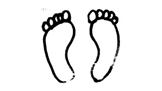 How to Draw Feet for Kids Easy