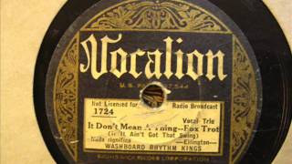 Washboard Rhythm Kings: It Don't Mean A Thing