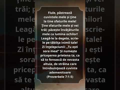 Proverbele 7:1-5 #Biblia #Biserica #Hristos #VersetulZilei