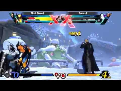 WNX(UMVC3) Coma (Storm/Dante/Doom) Vs. Steve H (Wolv/Akuma/Wesk) - SSBB