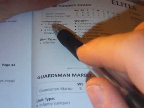 How to Play Warhammer 40k for Beginners - Part 2 - Stats and Force Organization