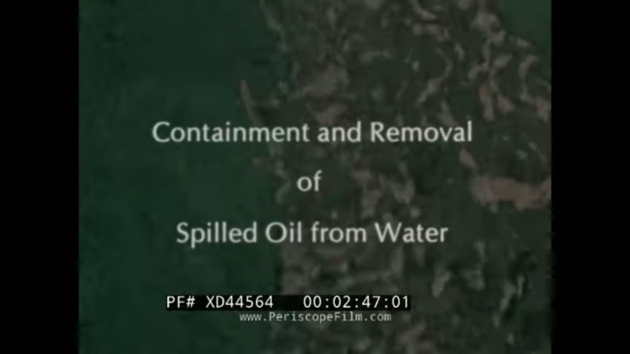 “ OIL SPILL CONTROL ” 1970s SHELL OIL / AMERICAN PETROLEUM INSTITUTE CLEANUP TRAINING FILM  XD44564