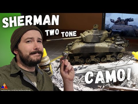 Sherman Tank Painting Tutorial - Late-WWII Scale Model Camo Tutorial