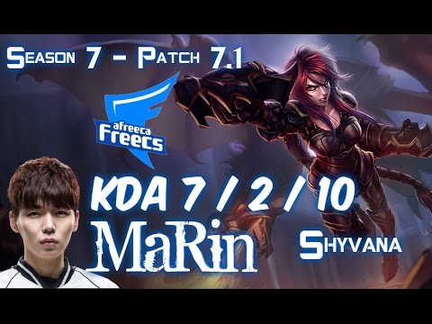 AFs MaRin SHYVANA vs ELISE Jungle - Patch 7.1 KR Ranked