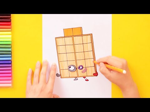 How to draw Numberblocks Block 22