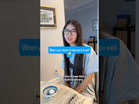 When Your Sister Knows You TOO Well 😂 #funnyvideo #comedy #family #siblings