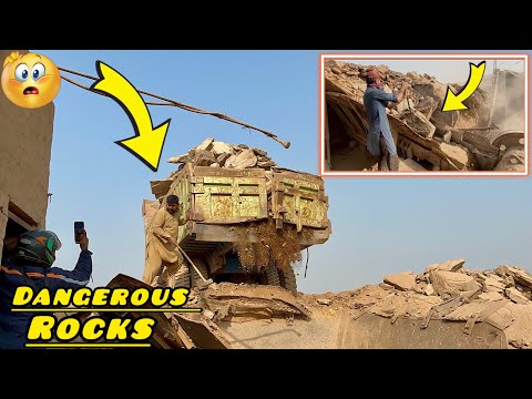 😈Heavy Duty Crusher VS Huge Boulder	Mega Stone Crusher Machine in Extreme  Action#asmr #rock 