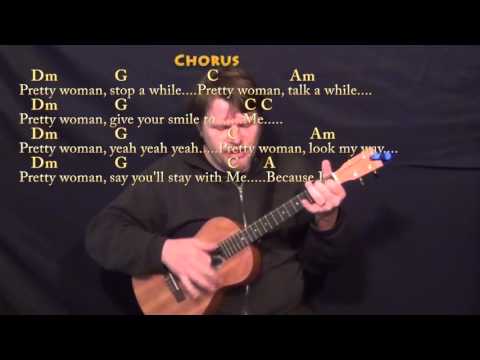 Pretty Woman (Roy Orbison) Bariuke Cover Lesson with Chords/Lyrics