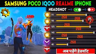 Secret DPI [ 000 ? ] + Best Sensitivity Setting ⚙️ Only Red Numbers 😱 | Free Fire Max