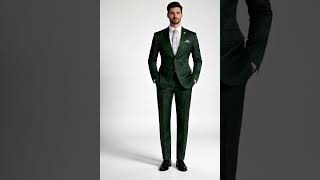 Mens Paisley Prom Suit in Hunter Green – Slim Fit Formal Party Outfit video