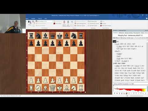 Morphy - Anderssen 1858, games 1-2