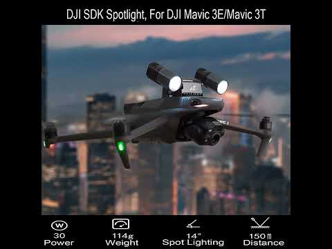 T30 SDK Matrix Lamp Spotlight: Enhancing DJI Mavic 3 Drone Visibility