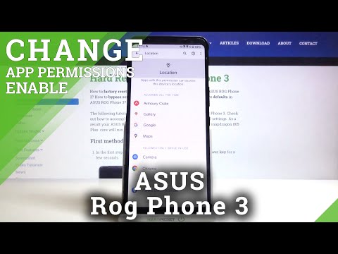 How to Manage Apps Permissions in ASUS Rog Phone 3?