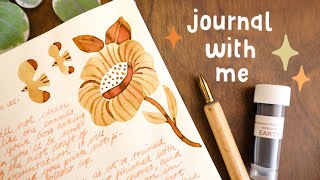 JWM Using Diluted Fountain Pen Inks | Watercolor-Style Florals