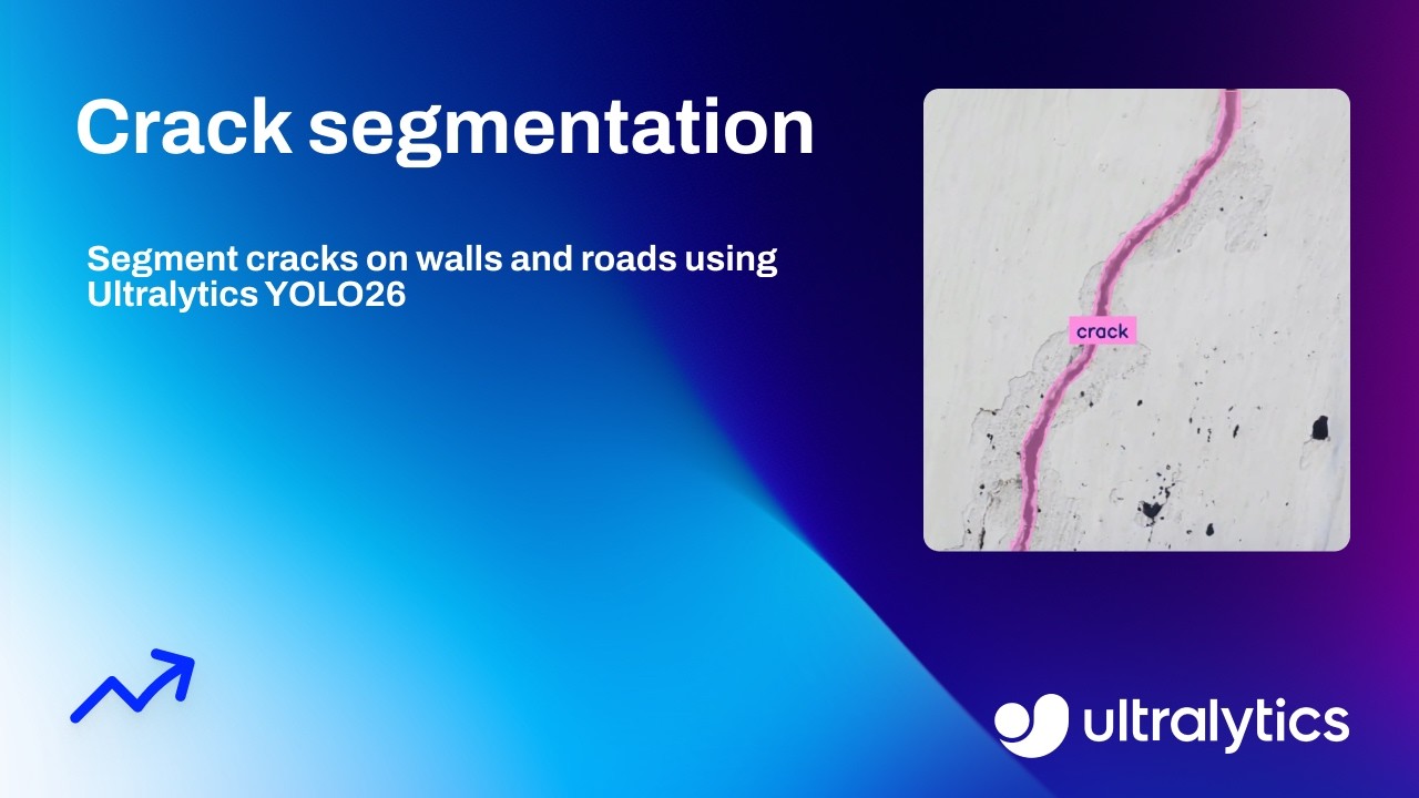 How to Train a Crack Segmentation Model using Ultralytics YOLO26 | AI in Construction 🎉