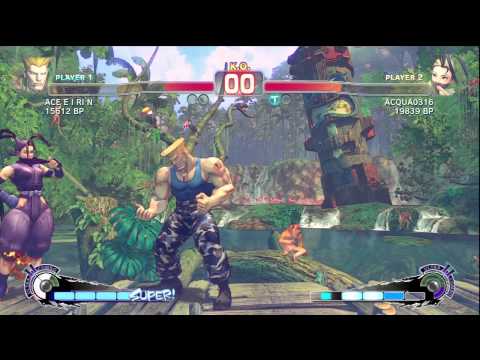 SSF4: ACE E I RI N (Guile) VS ACQUA (Ibuki)