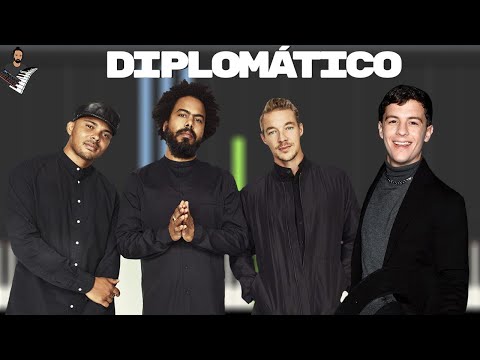 Major Lazer - Diplomatico (feat. Guaynaa) | Tutoriel Piano / Couverture + Partitions /Karaoké / MIDI