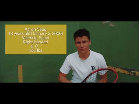 Aaron Cabo - Spanish Tennis Player - College Recruitment Video.
