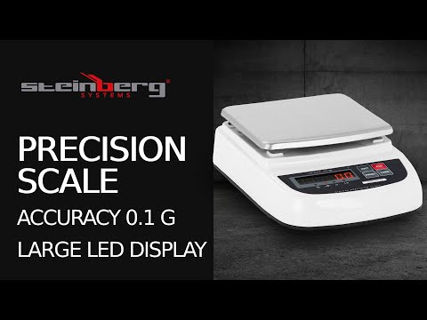 vídeo - Balança digital de precisão - 6000 g / 0,1 g - LED