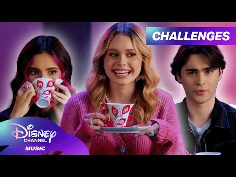 Descendants: The Rise of Red Cast Play Spill the Tea Challenge! | @disneychannelmusic