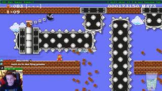Super Mario Maker - Taking down a 100 man