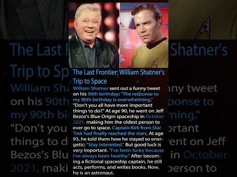 The Final Frontier William Shatner's Journey to Space #shorts